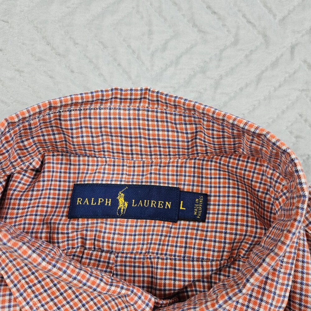 Ralph Lauren Shirt Mens L Multicolor Plaid Vintage 90's Button Up Lot Of 2 - Picture 9 of 12
